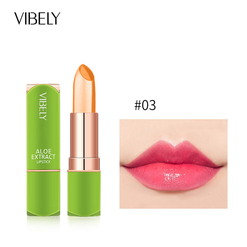 VIBELY Aloe Vera Moisturizing Moisturizing Warm Color Jelly Lipstick Lip Gloss Lip Care Lip Care ... – photo 8 – Avaiya Gems