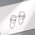 Gold Silver Long Chain Earring For Women 925 Sterling Silver Earrings Fashion Silver Jewelry korean New oorbellen