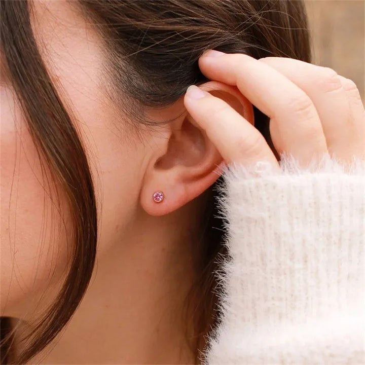 Birthstone Stud Earrings – Personalized Monthly Gemstone Jewelry