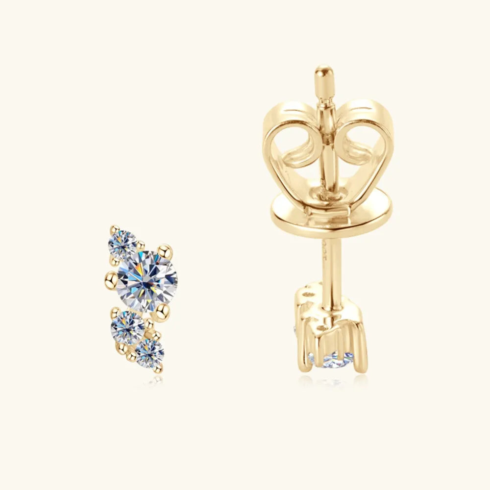 925 Sterling Silver Moissanite Stud Earrings – photo 3 – Avaiya Gems