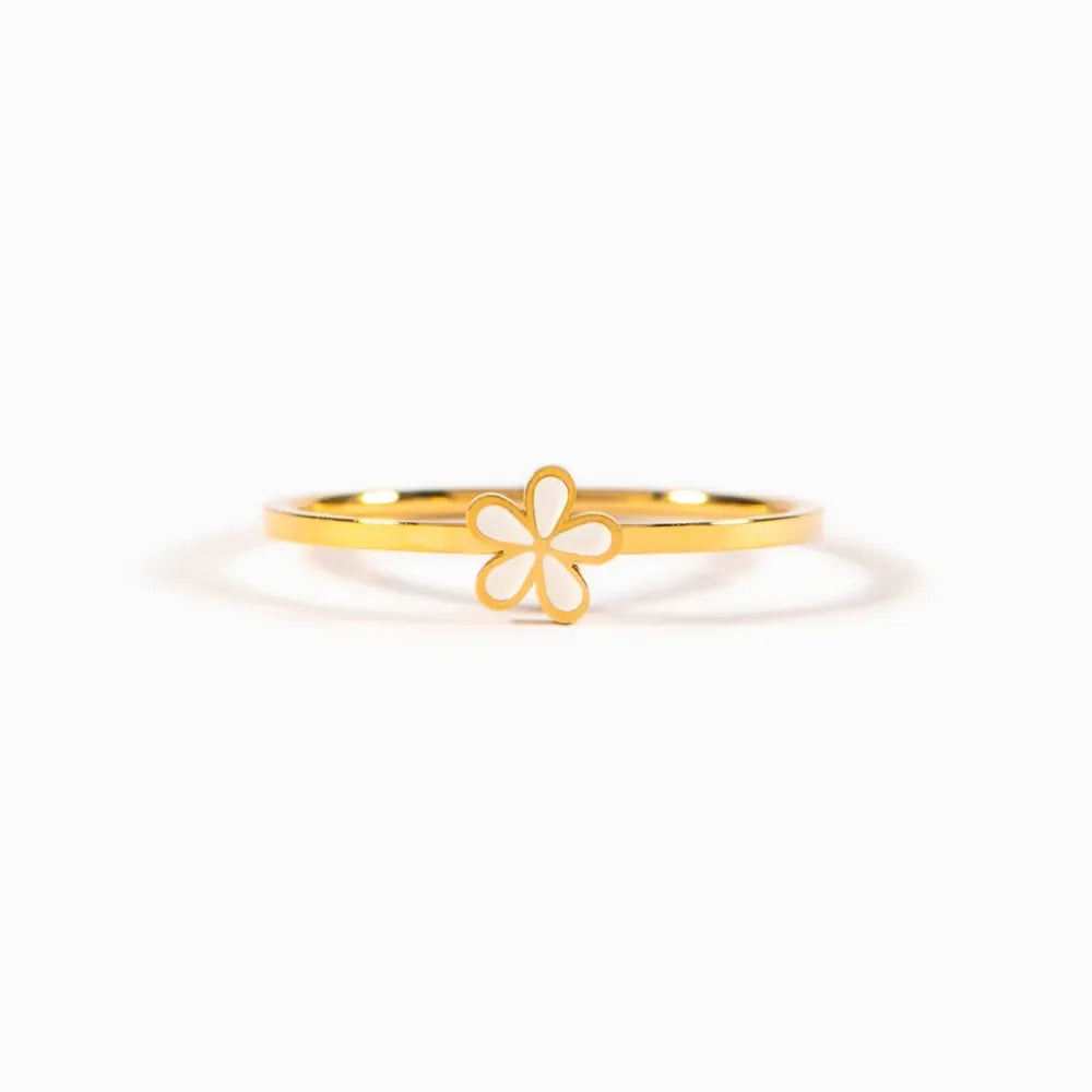 925 Sterling Silver Enamel Flower Ring – photo 3 – Avaiya Gems