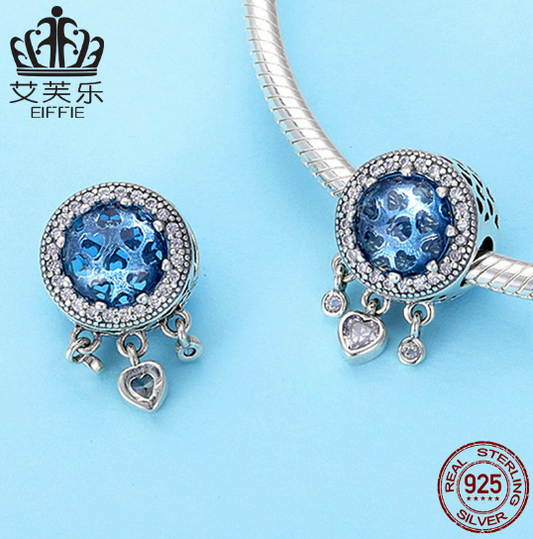 DIY Beaded Bracelet Accessories S925 Sterling Silver Blue Beads Silver Jewelry Accessories SCC724 – Avaiya Gems