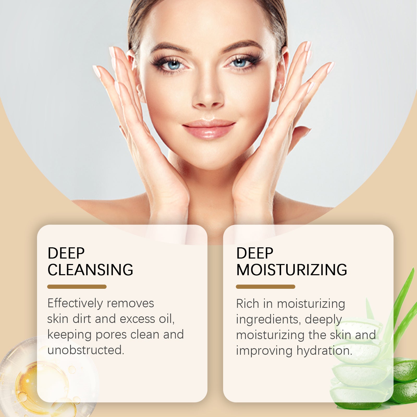 WoodSleep Cucumber And Aloe Vera Hydrating Gel Facial Cleansing Aloe Vera Gel Moisturizing Nouris... – photo 4 – Avaiya Gems