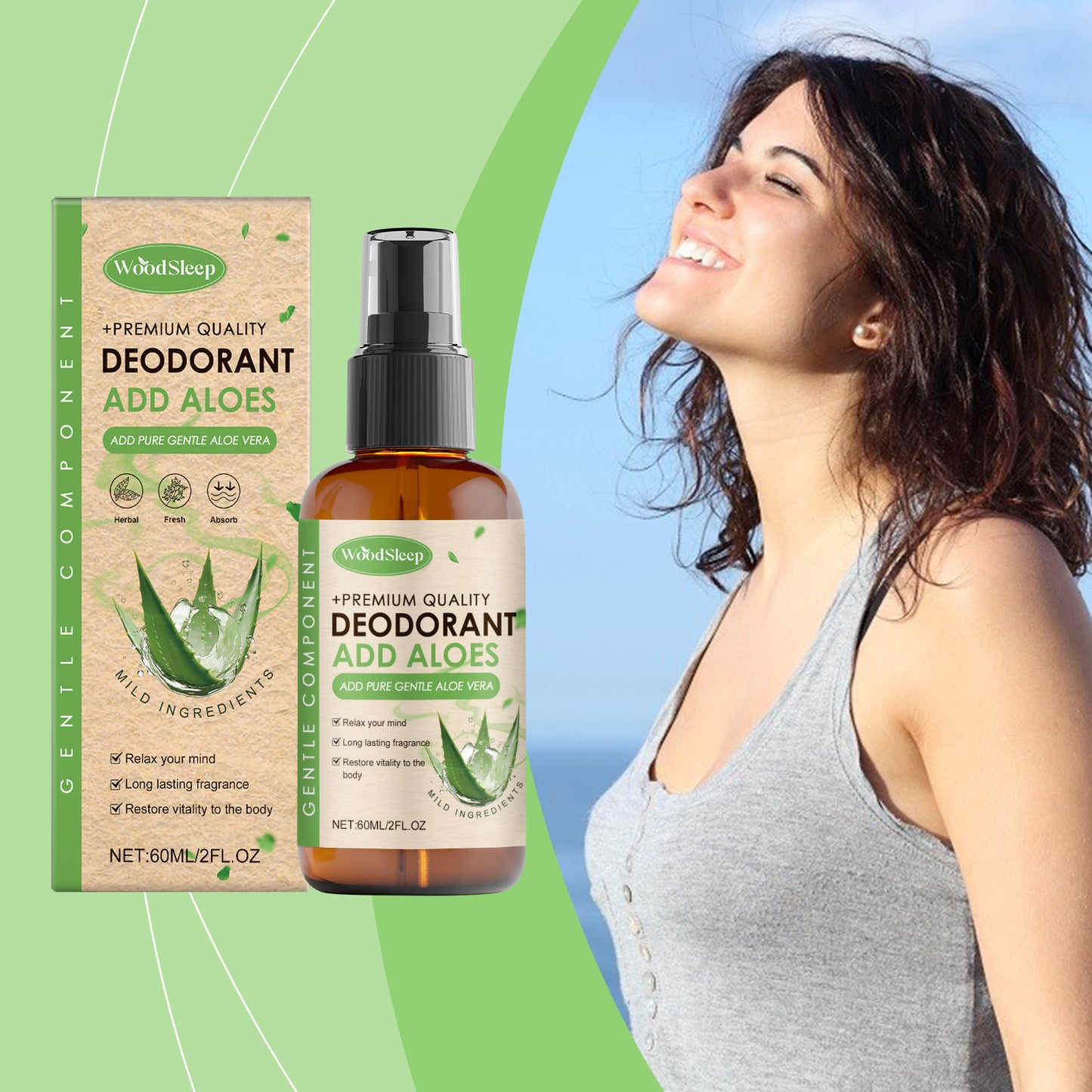 Woodsleep Aloe Vera Magnesium Spray Pamper Your Night's Sleep With A Restful Daily Body Treatment... – photo 2 – Avaiya Gems