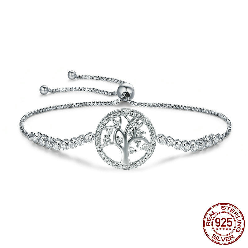 S925 sterling silver bracelet shining tree of life – Avaiya Gems