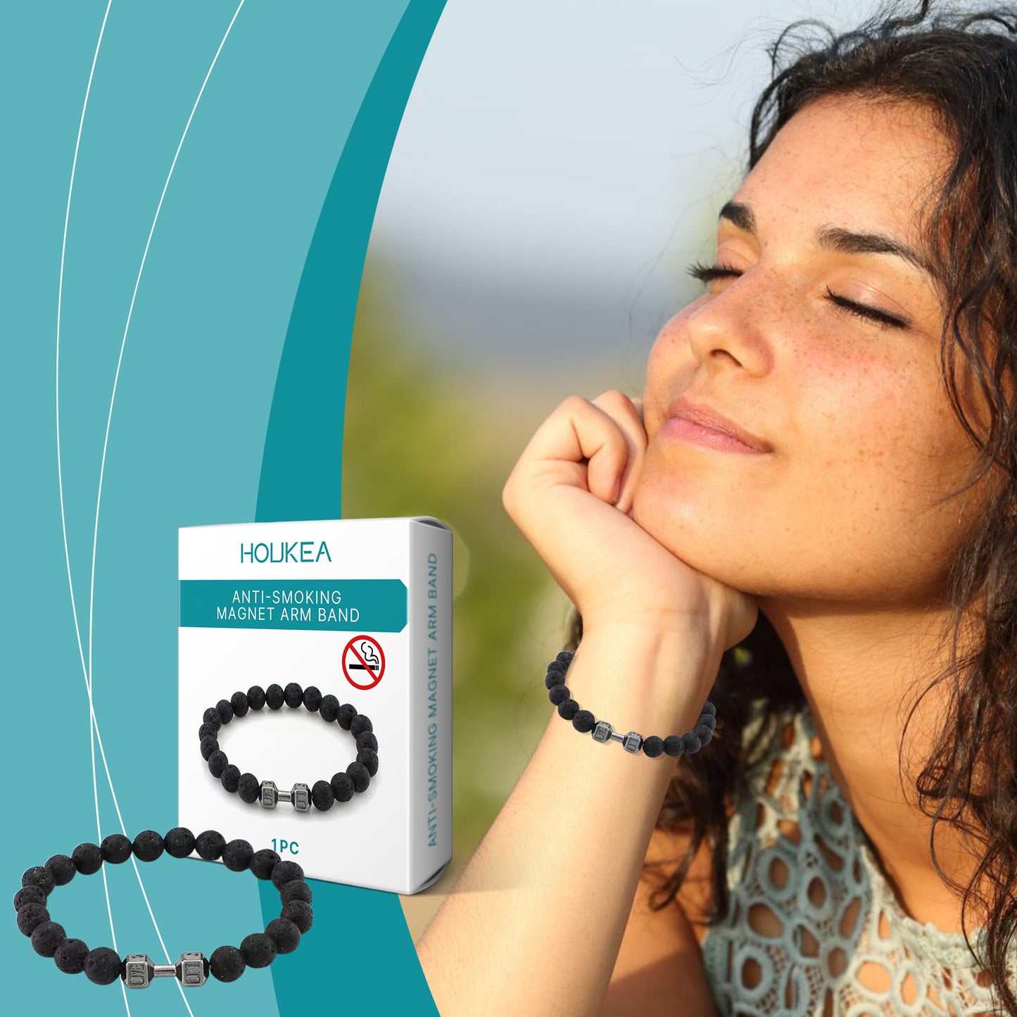 Volcanic Stone Bracelet Men's Bracelet Fashion Pieces Designed With Natural Ingredients Everyday ... – photo 3 – Avaiya Gems