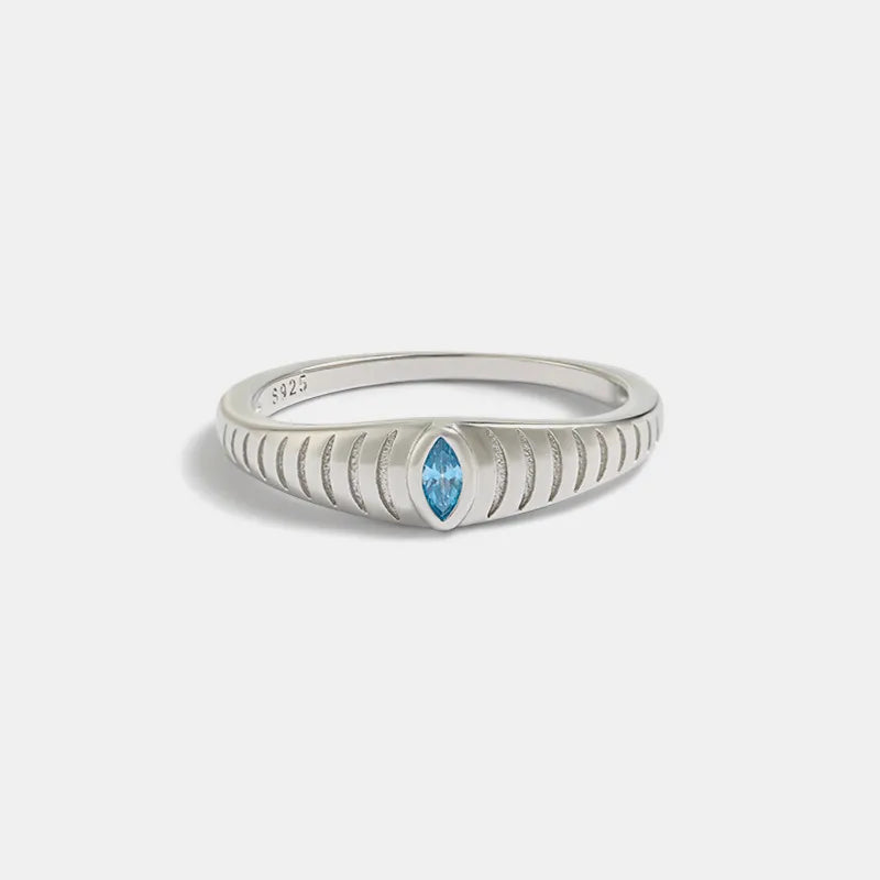925 Sterling Silver Inlaid Zircon Ring – photo 5 – Avaiya Gems