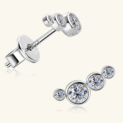 Moissanite 925 Sterling Silver Stud Earrings – photo 8 – Avaiya Gems