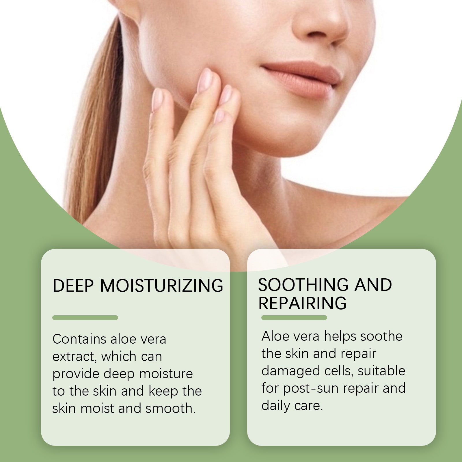 Aloe Vera Skin Care Gel, Moisturizing Facial Moisturizing Acne Skin Moisturizing After Sun Soothi... – photo 4 – Avaiya Gems