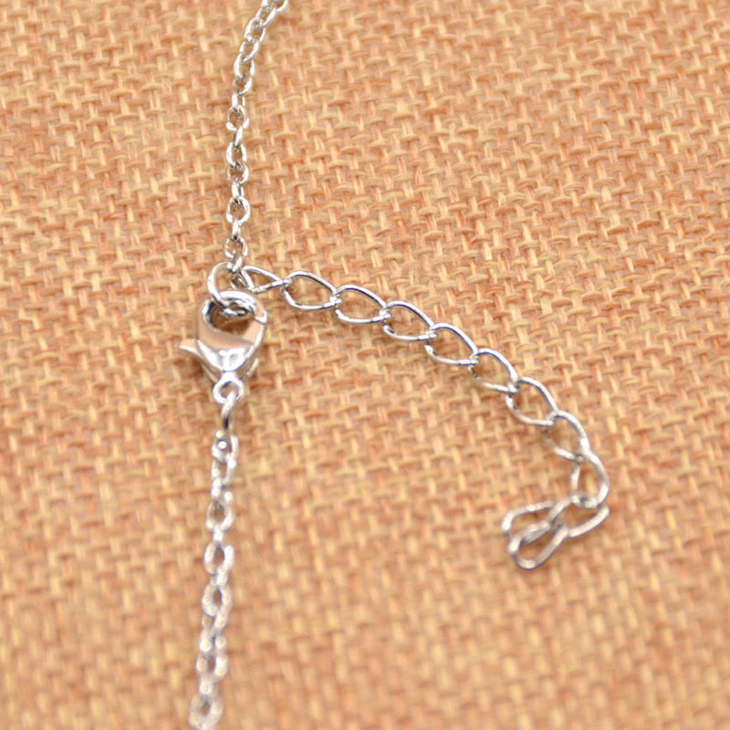 lychee Horse Hoof Necklace Lucky Rhinestone Double Black White Color Horseshoe Pendant Necklace Jewellery
