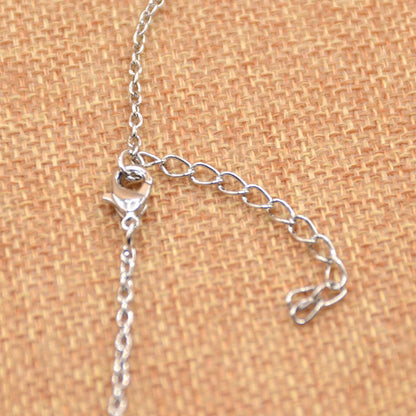 lychee Horse Hoof Necklace Lucky Rhinestone Double Black White Color Horseshoe Pendant Necklace J... – photo 3 – Avaiya Gems