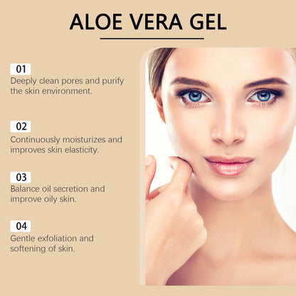 WoodSleep Cucumber And Aloe Vera Hydrating Gel Facial Cleansing Aloe Vera Gel Moisturizing Nouris... – photo 3 – Avaiya Gems