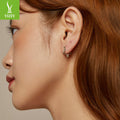 Silver Charm Original Star Texture Element Silver Ear Buckle Earrings Female Charm Classic Pentagram s925 Pure Silver Earrings