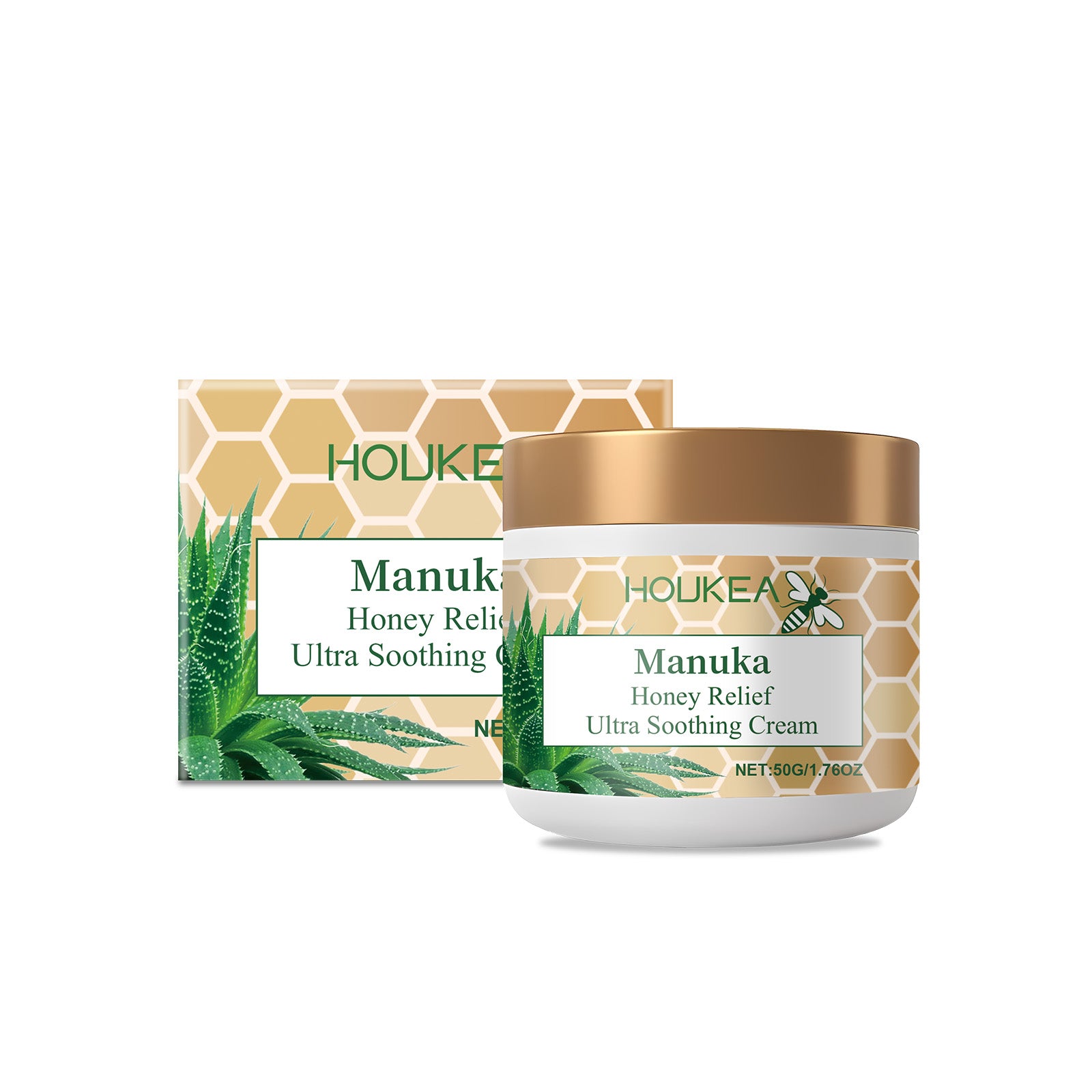 Houkea Honey Skin Soothing Cream Honey Aloe Moisturizing, Nourishing, Cleansing And Soothing Skin... – Avaiya Gems