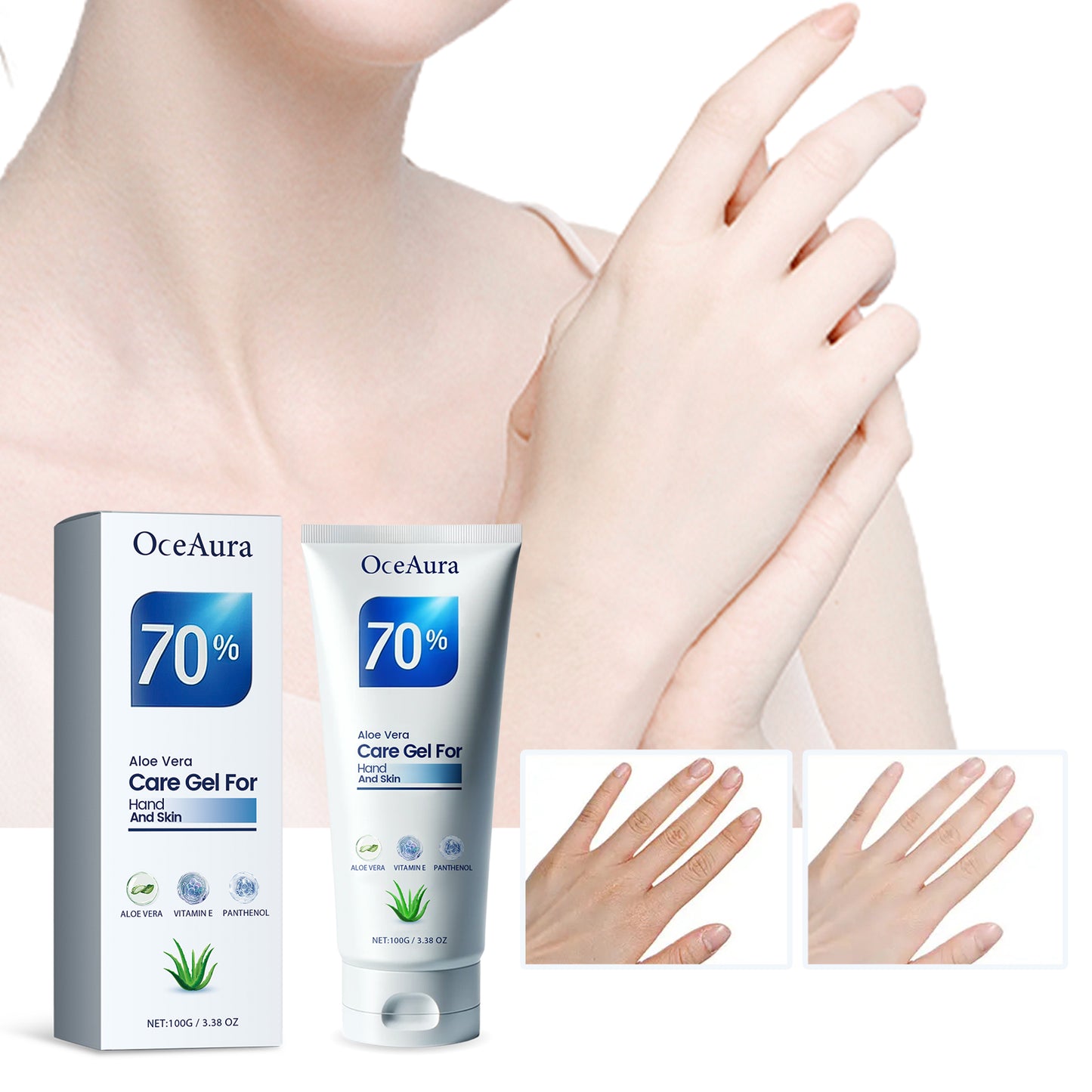 Aloe Vera Care Gel, Hydrating And Refreshing Moisturizing Cream Prevents Dryness And Cracks To Re... – photo 2 – Avaiya Gems