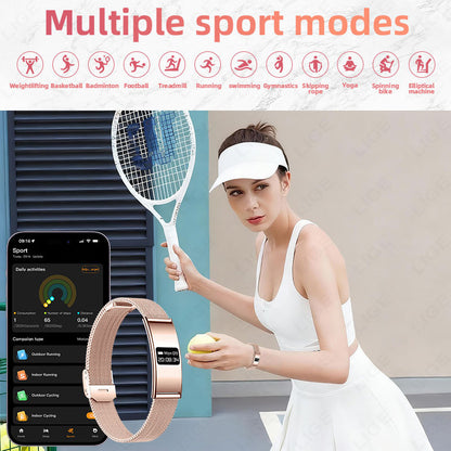 B8 Smart Bracelet, Ultra-Thin Sports Band with Heart Rate, Blood Oxygen, Sleep & Female Menstrual... – photo 2 – Avaiya Gems