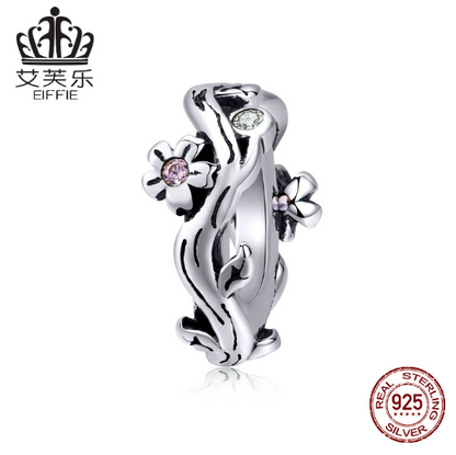 Fashion Flower Sterling Silver Spacer Beads DIY Bracelet Beads Popular S925 Silver Jewelry Access... – Avaiya Gems