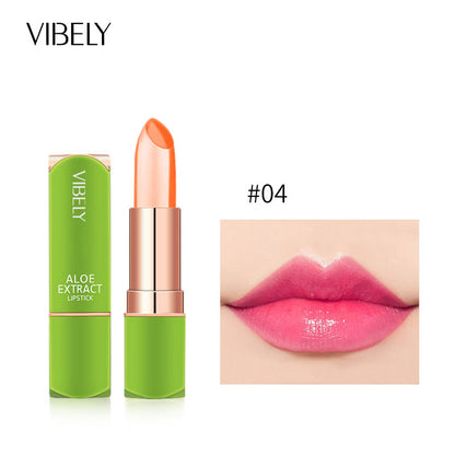 VIBELY Aloe Vera Moisturizing Moisturizing Warm Color Jelly Lipstick Lip Gloss Lip Care Lip Care ... – photo 9 – Avaiya Gems