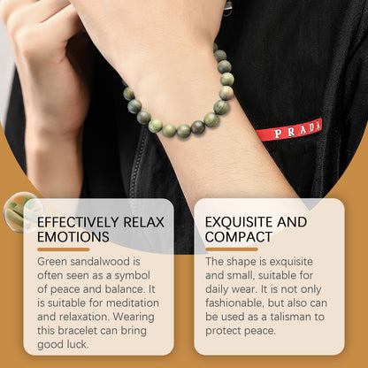 Green Sandalwood Bracelet Trend Fashion Elegant Portable Durable Good-Looking Niche Design Bracelet – photo 3 – Avaiya Gems