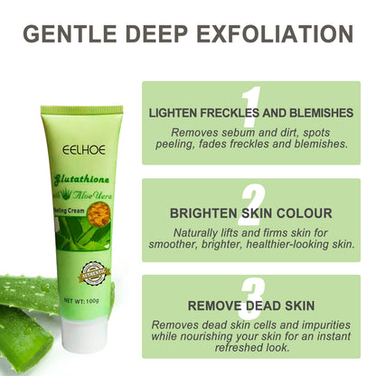 Aloe Vera Exfoliating Cream, Gentle Cleansing Facial Skin Smooth Skin Hydrating Repair Cream – photo 3 – Avaiya Gems