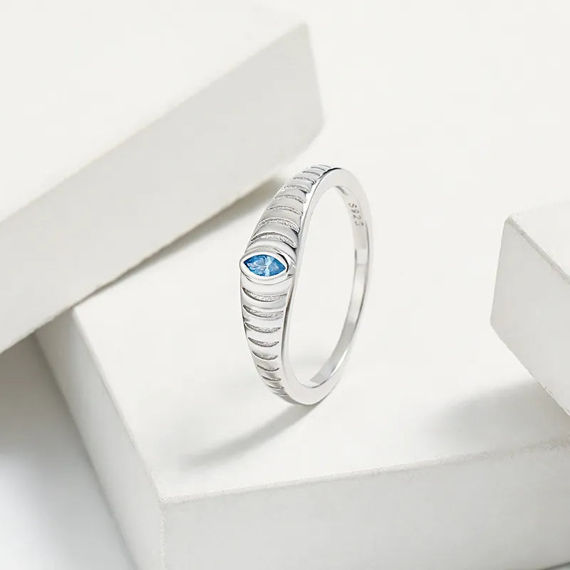 925 Sterling Silver Inlaid Zircon Ring – photo 6 – Avaiya Gems
