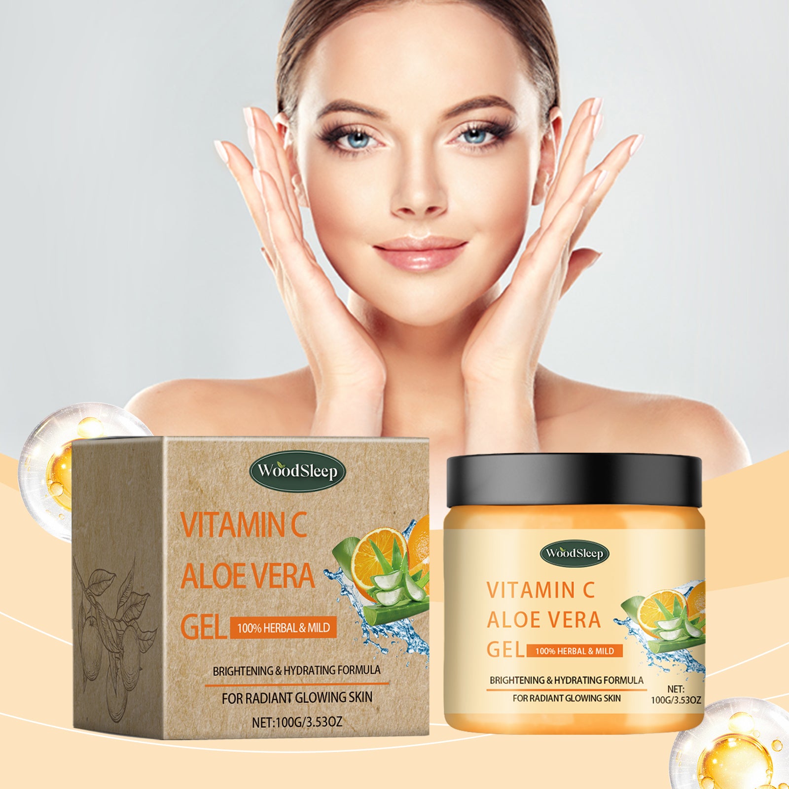 Vitamin C Aloe Vera Gel Moisturizes And Moisturizes Skin After Sun Refreshing And Hydrating Aloe ... – photo 2 – Avaiya Gems