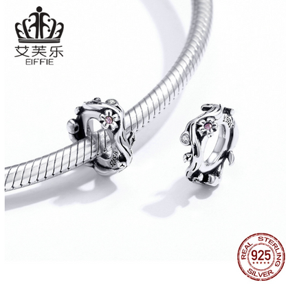 Fashion Flower Sterling Silver Spacer Beads DIY Bracelet Beads Popular S925 Silver Jewelry Access... – photo 2 – Avaiya Gems