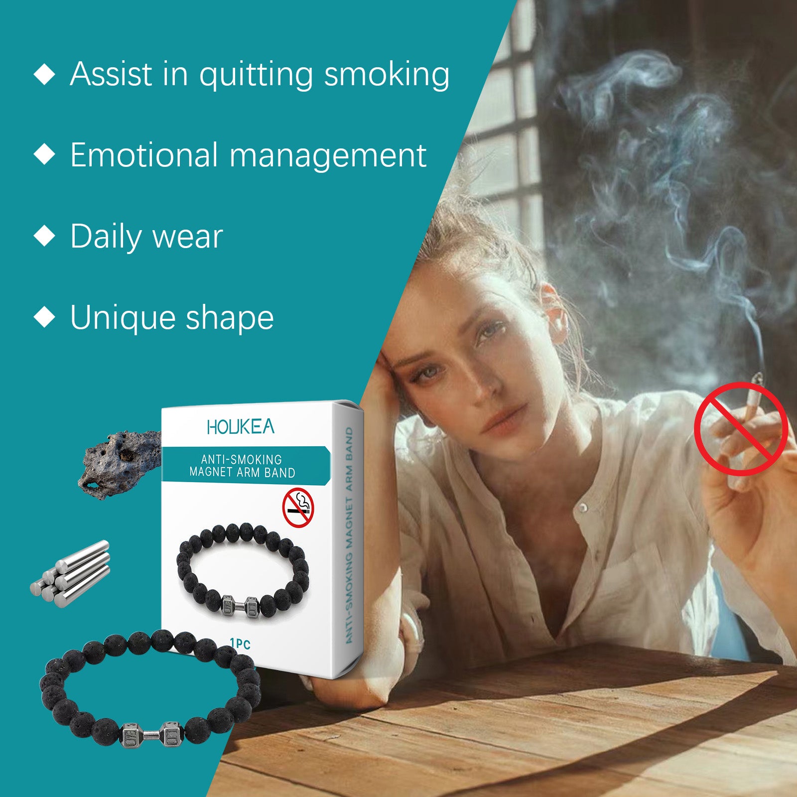 Volcanic Stone Bracelet Men's Bracelet Fashion Pieces Designed With Natural Ingredients Everyday ... – photo 5 – Avaiya Gems
