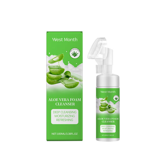 West&Month Aloe Vera Foam Cleanser Moisturizes, Moisturizes, Gently Cleanses Pores And Refreshes – Avaiya Gems