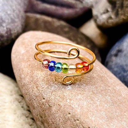 925 Sterling Silver Bead Wrap Ring – photo 2 – Avaiya Gems