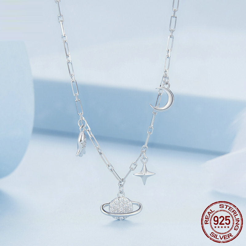 925 Silver Starry Sky Necklace for Women – photo 2 – Avaiya Gems