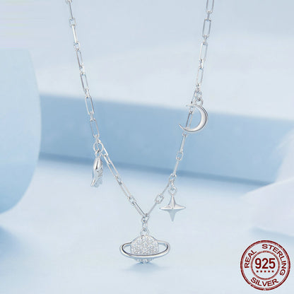 925 Silver Starry Sky Necklace for Women – photo 2 – Avaiya Gems