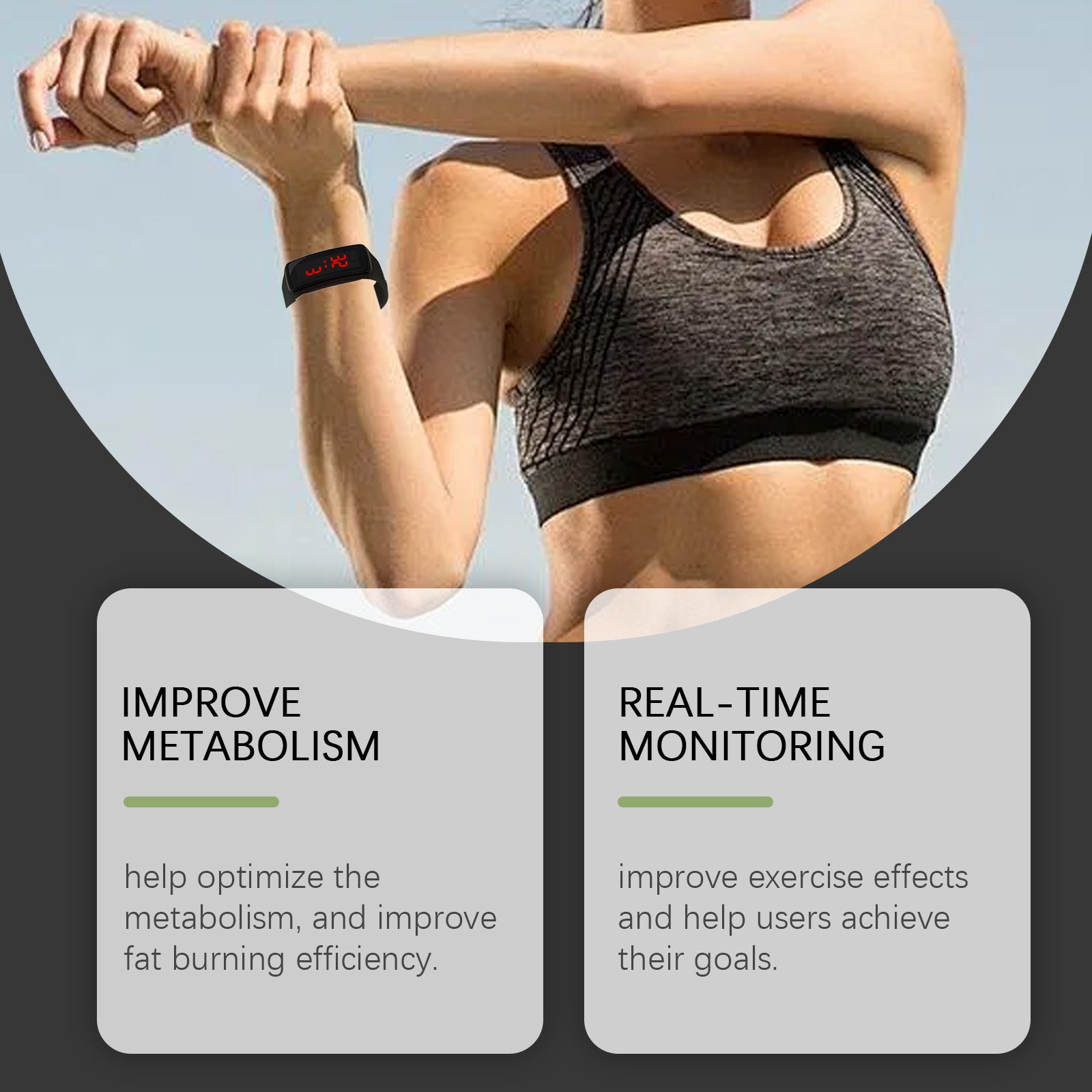 Houkea Fashion Sports Watch All Fashion Outdoor Fitness Sports Daily Time Management Convenient W... – photo 3 – Avaiya Gems