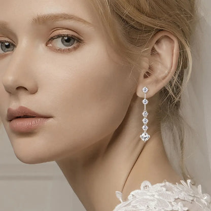 4 Carat Moissanite 925 Sterling Silver Earrings – Avaiya Gems