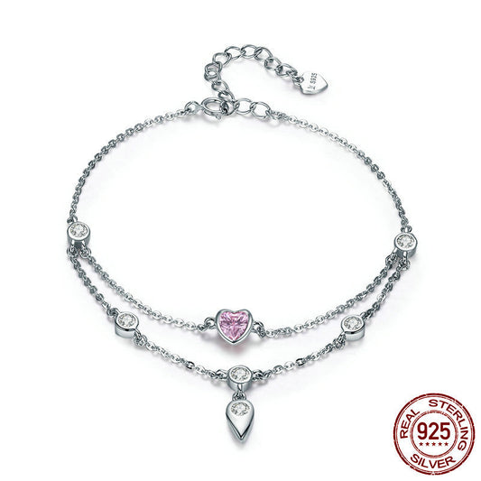Ladies' Sweetheart 925 Silver Bracelet – Avaiya Gems