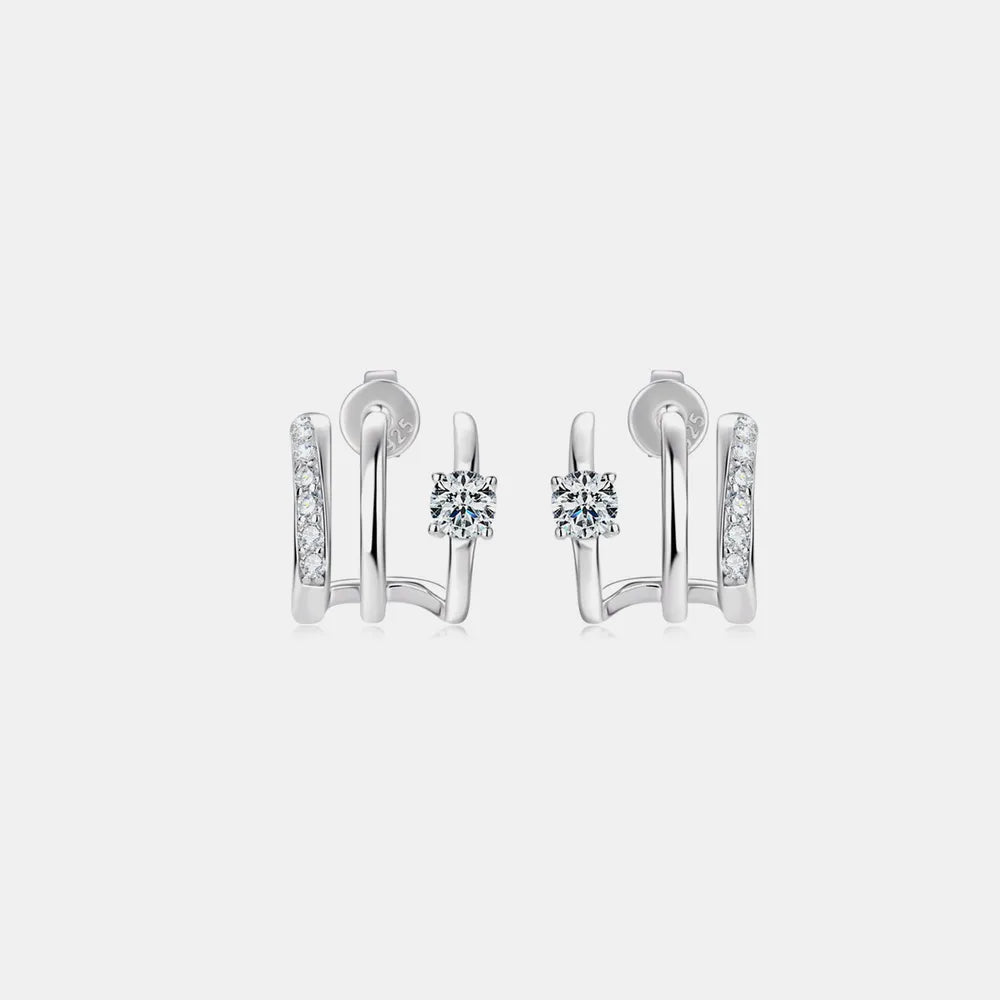 Moissanite 925 Sterling Silver Earrings – Avaiya Gems