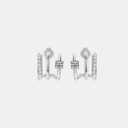 Moissanite 925 Sterling Silver Earrings – Avaiya Gems