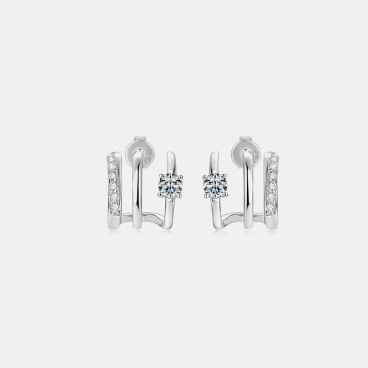 Moissanite 925 Sterling Silver Earrings – Avaiya Gems