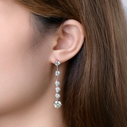 4 Carat Moissanite 925 Sterling Silver Earrings – photo 8 – Avaiya Gems