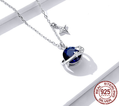 S925 Sterling Silver Starry Sky Pendant Necklace – Avaiya Gems