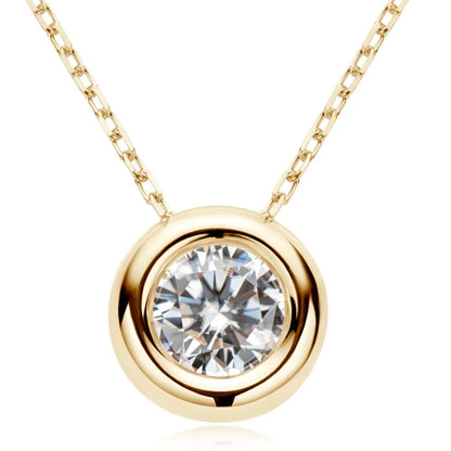1 Carat Moissanite 925 Sterling Silver Necklace – photo 3 – Avaiya Gems