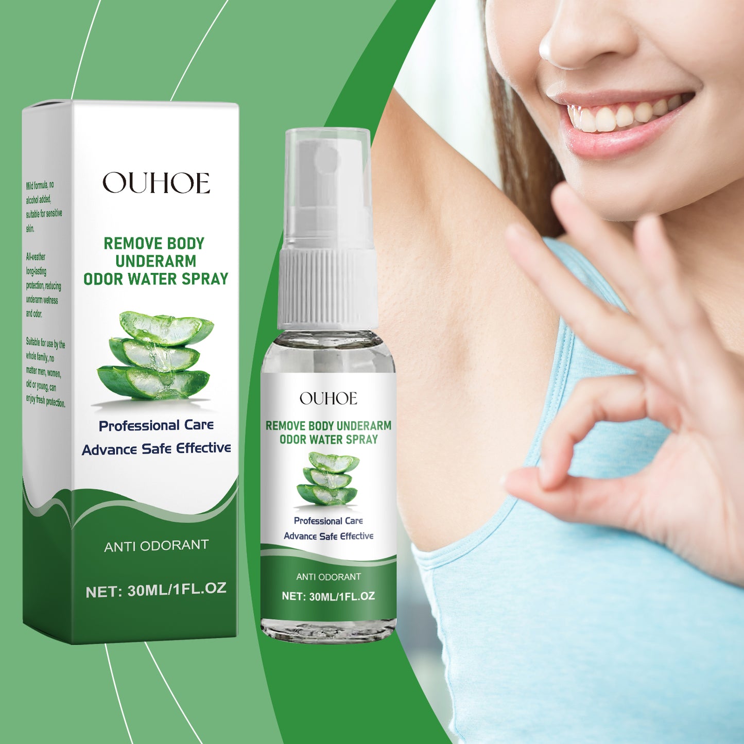Aloe Vera Underarm Spray Refreshing Spray Hydrates, Leaves Fragrance, Nourishes And Refreshes Und... – photo 2 – Avaiya Gems