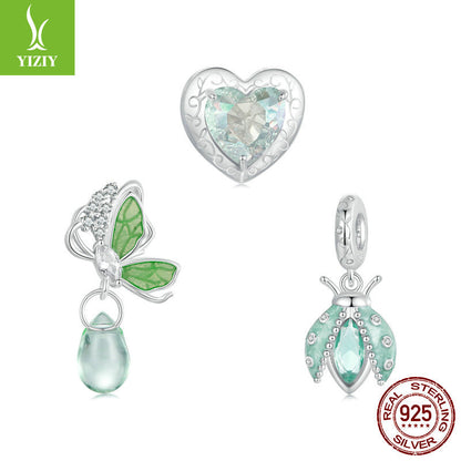 Silver Charm Original Forest Oasis Butterfly Ladybug DIY Bracelet Beads Spring Fresh s925 Pure Si... – Avaiya Gems