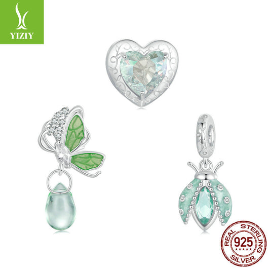 Silver Charm Original Forest Oasis Butterfly Ladybug DIY Bracelet Beads Spring Fresh s925 Pure Si... – Avaiya Gems