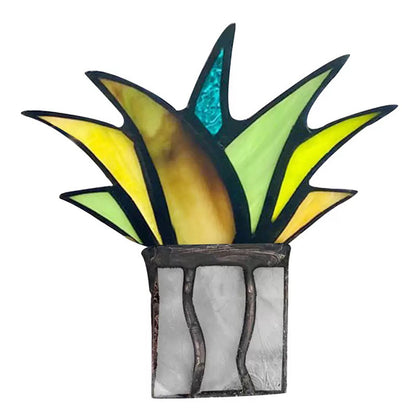 Classic Mini Agave Ornament Acrylic Aloe Vera Potted Plant Decor Garden Home Decoration – photo 3 – Avaiya Gems