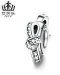 Original New Product Personality Bow Sterling Silver Spacer Beads DIY Bracelet Beaded S925 Silver Jewelry