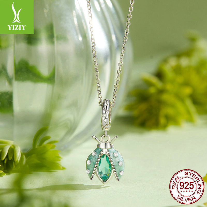 Silver Charm Original Forest Oasis Butterfly Ladybug DIY Bracelet Beads Spring Fresh s925 Pure Si... – photo 4 – Avaiya Gems