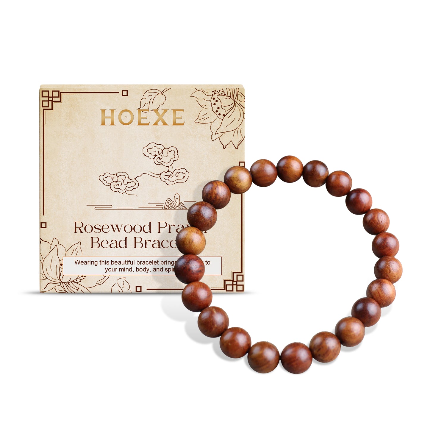 Rosewood Bracelet Unisex Everyday Decor With Rosewood Bracelet Beaded – Avaiya Gems