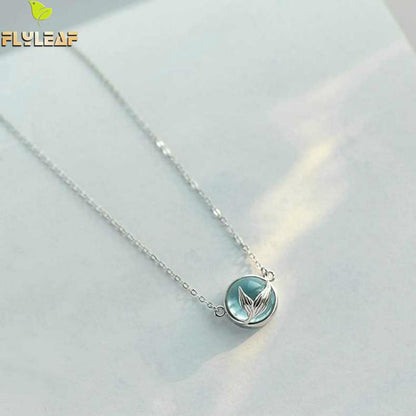 Flyleaf Mermaid Foam Necklaces & Pendants For Women 100% 925 Sterling Silver Lady Fashion Jewelle... – photo 2 – Avaiya Gems
