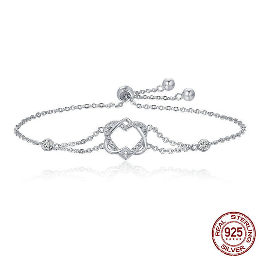 Love pure silver bracelet S925 jewelry – Avaiya Gems